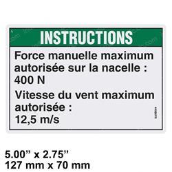 Picture of Decal - Notice Max Man Force 90