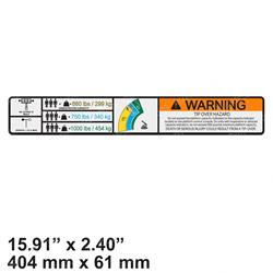 Picture of Decal - Warning Hi-Cap. (ansi)