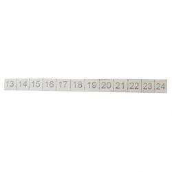 Picture of Number Sheet Wago #13-#24