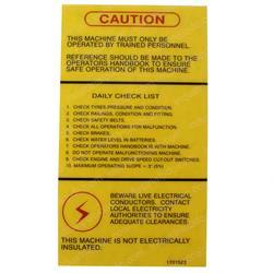 Picture of Decal Caution (eng)
