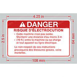Picture of Decal Warning Elect. Csa