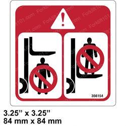 cl444812 DECAL - DO NOT STAND