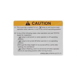 Picture of Plate - Caution