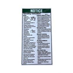 Picture of Decal Notice Oper.inst Iwp-S
