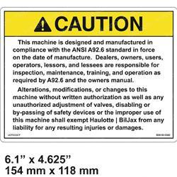 Picture of Decal-Caution- Ansi Standard