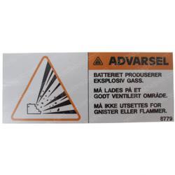 Picture of Decal - Norway Warning Battery