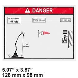 Picture of Decal - Warning Wind Load Cap