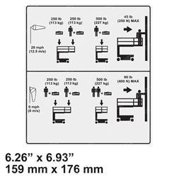 Picture of Decal - 28mph 250lb/113kg
