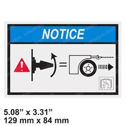 Picture of Decal - Brake Release Warning