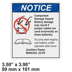 Picture of Decal - Caution Aux Batteries