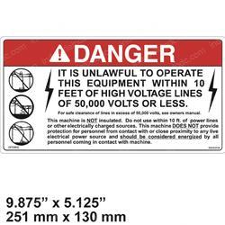 Picture of Decal-Danger: Electric Warn
