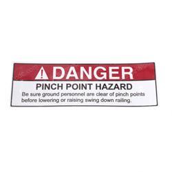 Picture of Danger Pinch Point Decal