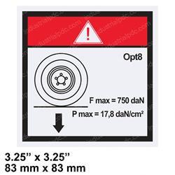 Picture of Decal-Wheel Load-Optimum 8