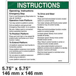 Picture of Decal - Notice Op Inst Platform