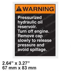 Picture of Decal - Warning Hydraulic Oil
