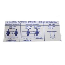 Picture of Decal - Capacity 750lbs