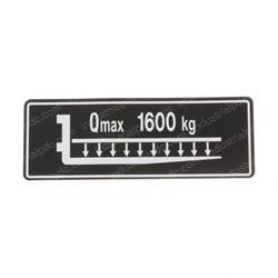 Picture of Decal - Fork Capacity