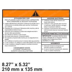 Picture of Decal - Operating Instructions