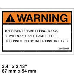 Picture of Label- Frame Tipping