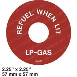 sy1126 DECAL - LP GAS