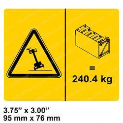 Picture of Decal - Battery Weight