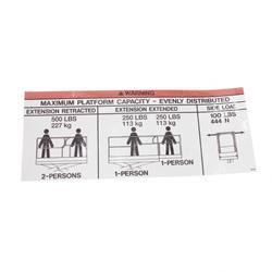Picture of Decal - 500lbs Capacity Large