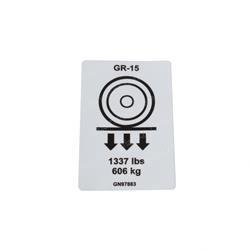 Picture of Decal - Wheel Load Gr15