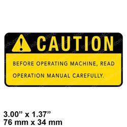 Picture of Decal-Caution