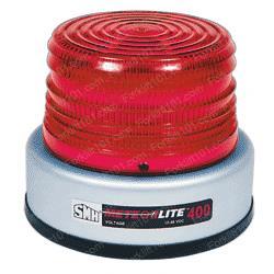 sy451000-r STROBE ML400 - 12-48V - RED - PERM MT - EXTRA LOW PROFILE - - ALUMINUM BASE - CLASS II - 10 JOULE - 80 DOUBLE FPM