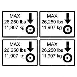 Picture of Decal Max Tire Load13 Kit