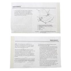 Picture of Operator Manual Insert Elr Sea1