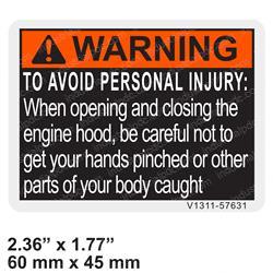 Picture of Decal - Warn Personal Injury