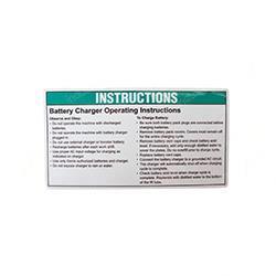 Picture of Decal - Battery Charger Inst