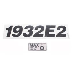 Picture of Decal - S 1932e Model Specific