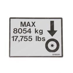 Picture of Decal - Max Wheel Load