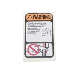 Picture of Fork Stop Decal
