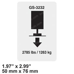 Picture of Decal - Outrigger Load 2785lbs