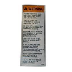 Picture of Decal/Oper Warning