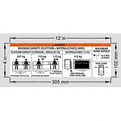 Picture of Max Platform Capacity Decal