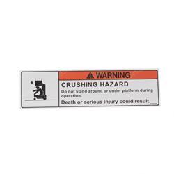 Picture of Decal - Warning-Crushing
