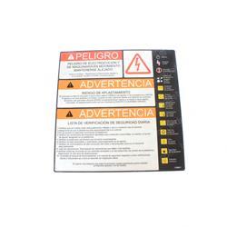 Picture of Decal Warn Danger (spa Lat)