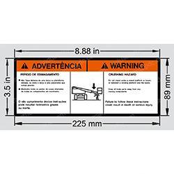 Picture of Decal - Crush Hazard (brz Por)