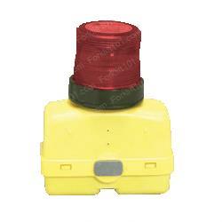 ybbarledfl-r STROBE - 12V - RED - PLASTIC CASE - FLASHING LED - - 6V D BATTERIES - 60 SINGLE FPM - MFR # BARLEDFL-R