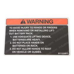 Picture of Decal - Battery Safety