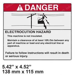 Picture of Decal - Danger Elec. Hazard