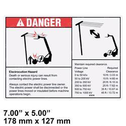 Picture of Decal Danger Electrical Hazard