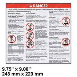 ew1dc75631 DECAL - DANGER-GEN SAFETY