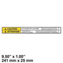Picture of Decal - Caution No Hands