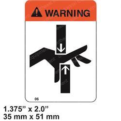 CROWN CR069006 WARNING HANDS OFF