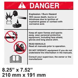 Picture of Decal - Danger Booster Cable